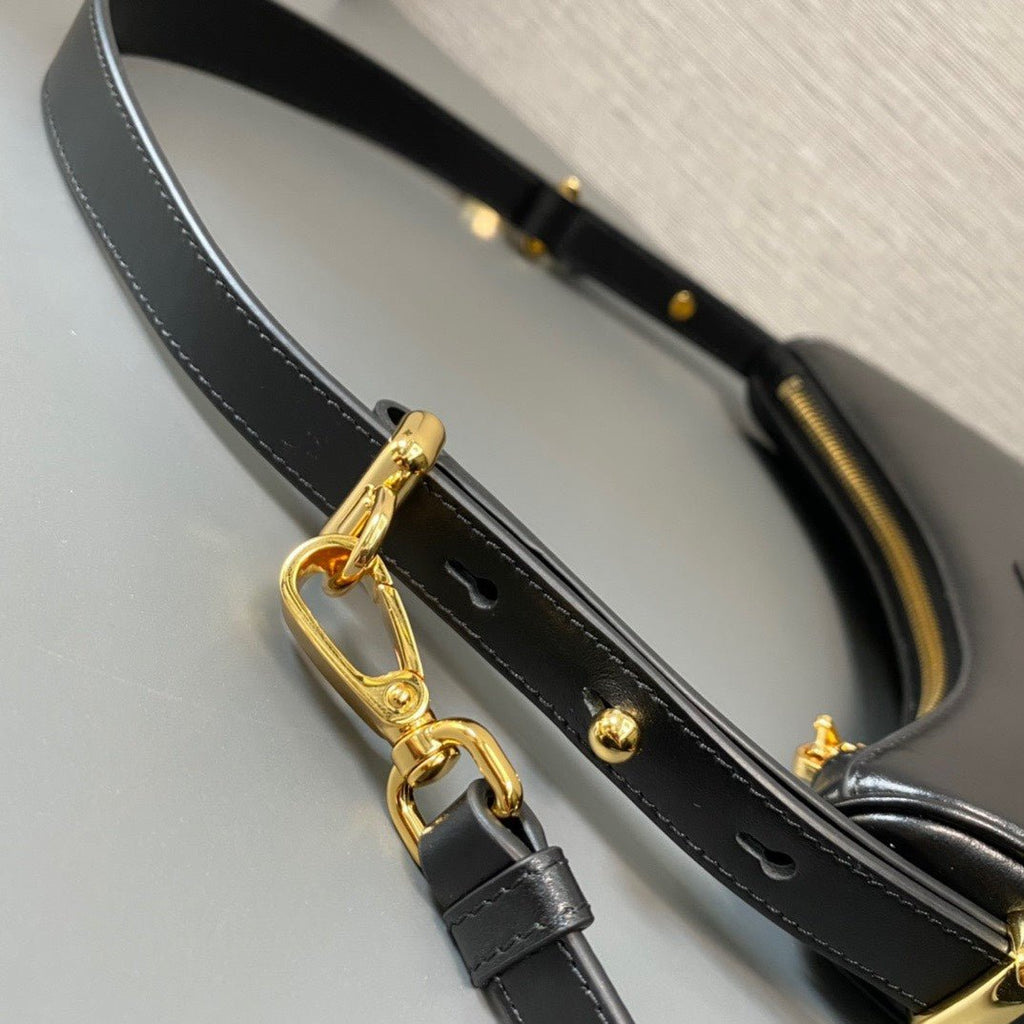 ＰＲＤＡ ARQUÉ SMALL LEATHER SHOULDER BAG BLACK