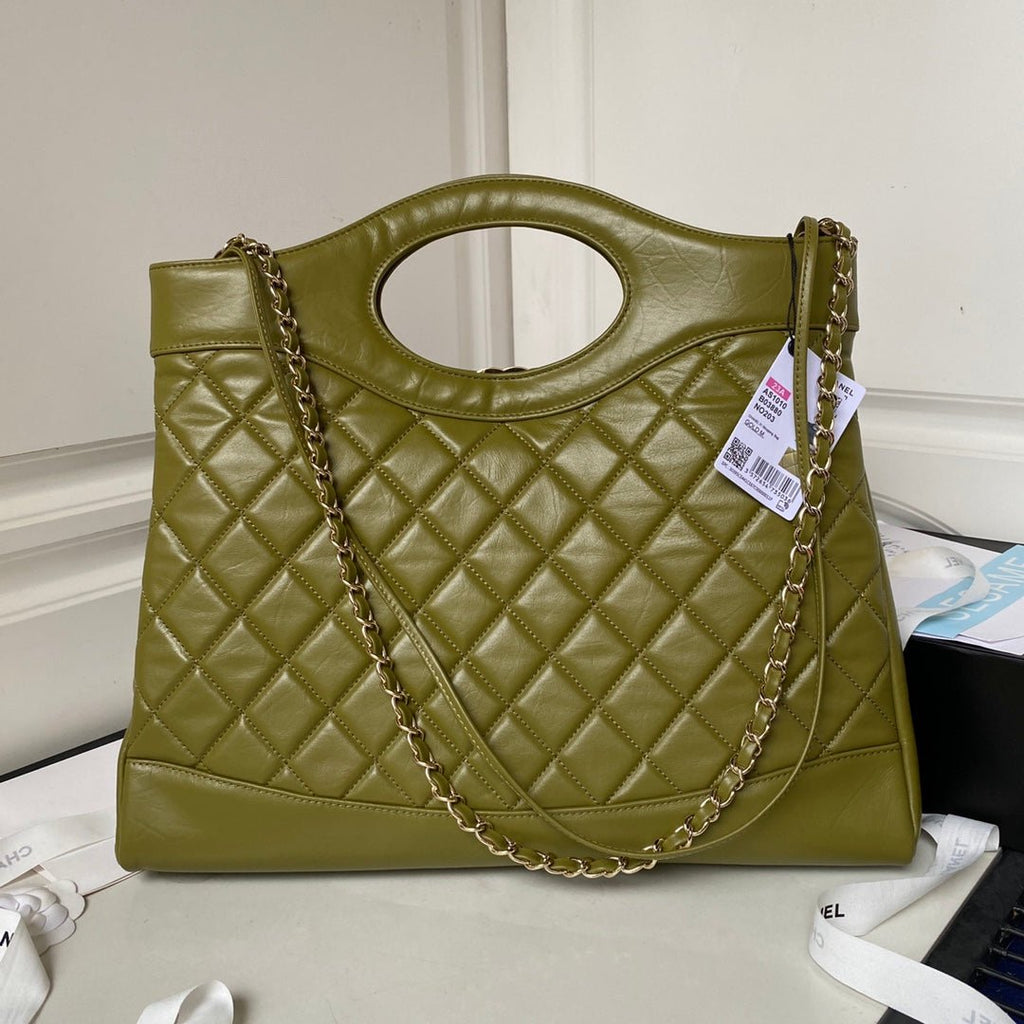 ＣＨＮＥＬ31 MINI SHOPPING BAG FIELD DRAB
