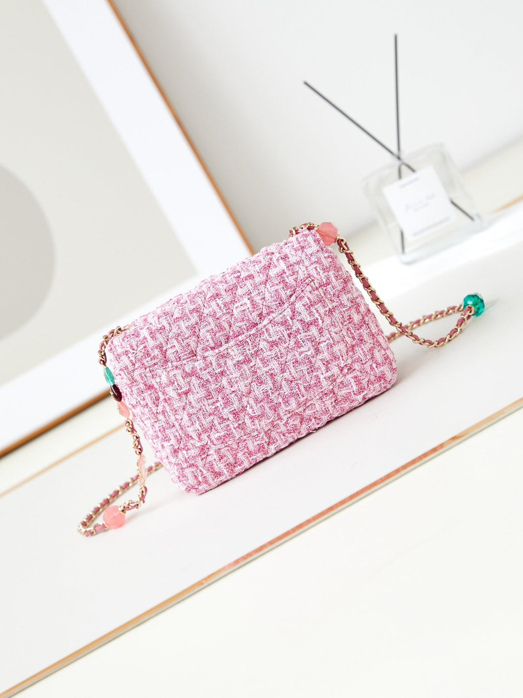 ＣＨＮＥＬTWEED CROSSBODY BAG PINK