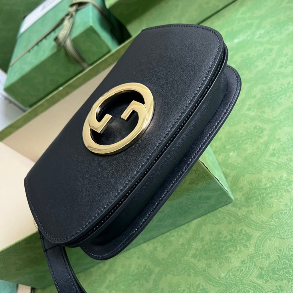 ＧＣＣＩBLONDIE LEATHER SHOULDER BAG BLACK
