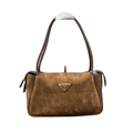 ＰＲＤＡ DARLING MEDIUM SUEDE LEATHER SHOULDER BAG
