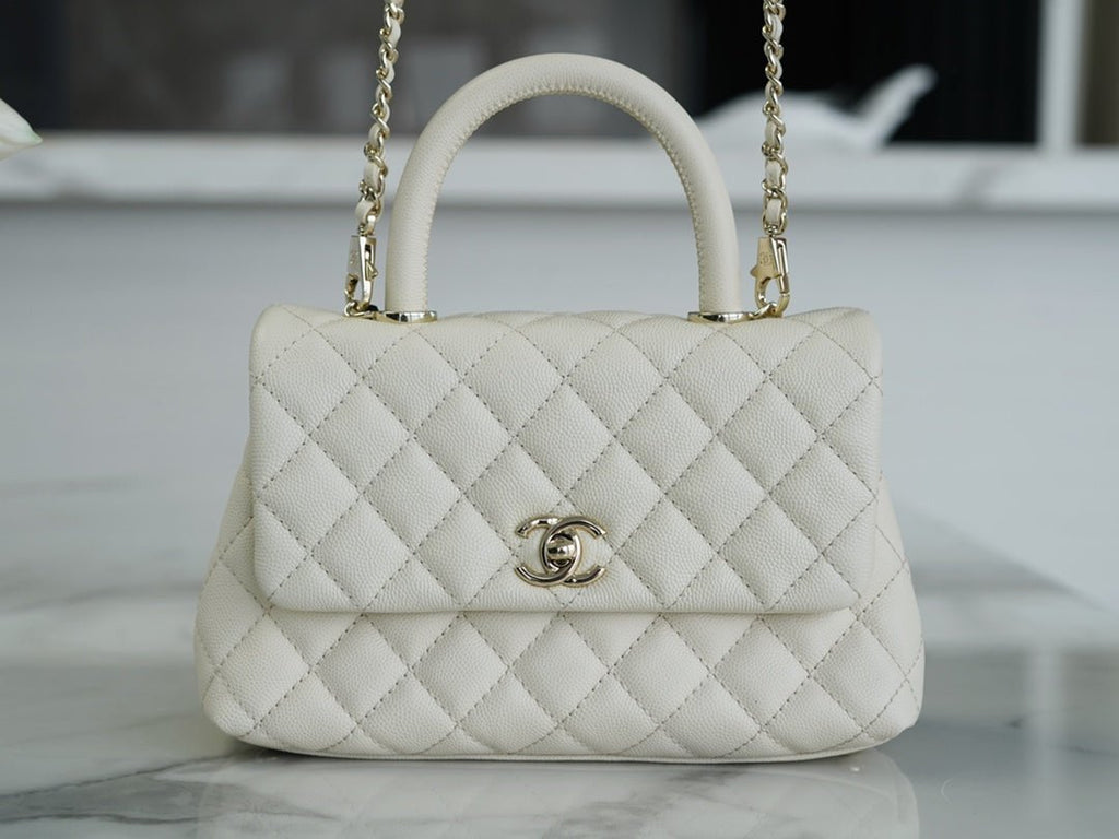ＣＨＮＥＬCOCO HANDLE BAG WHITE
