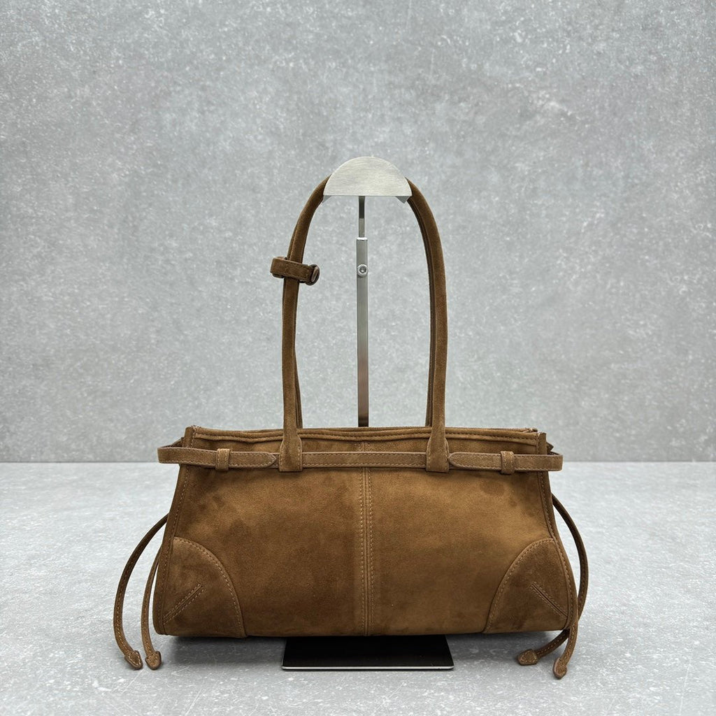 ＰＲＤＡ BONNIE MEDIUM SUEDE HANDBAG CINNAMON