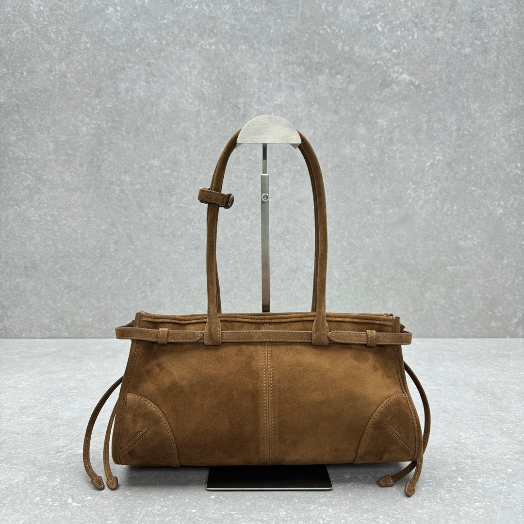 ＰＲＤＡ BONNIE MEDIUM SUEDE HANDBAG CINNAMON