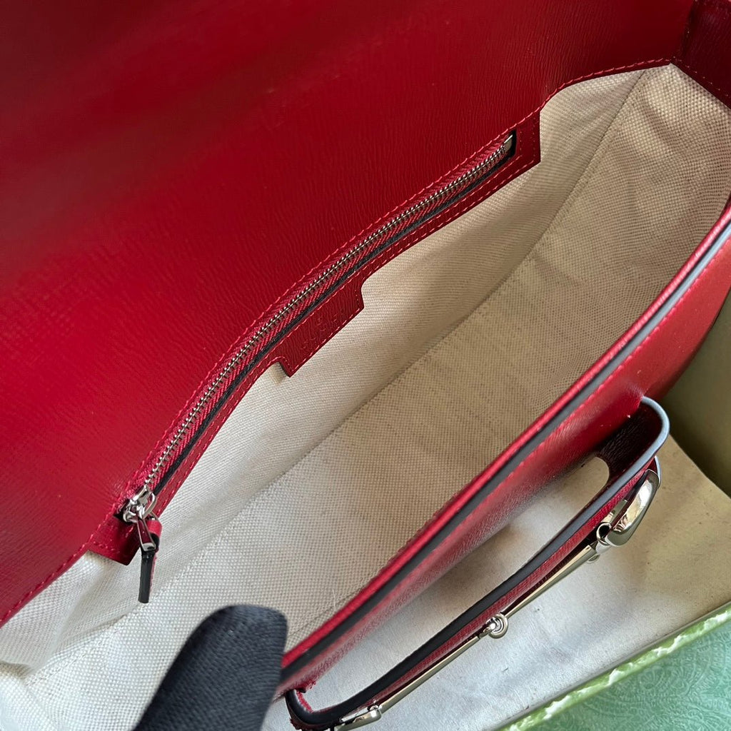 ＧＣＣＩHORSEBIT 1955 SMALL SHOULDER BAG BOLD RED