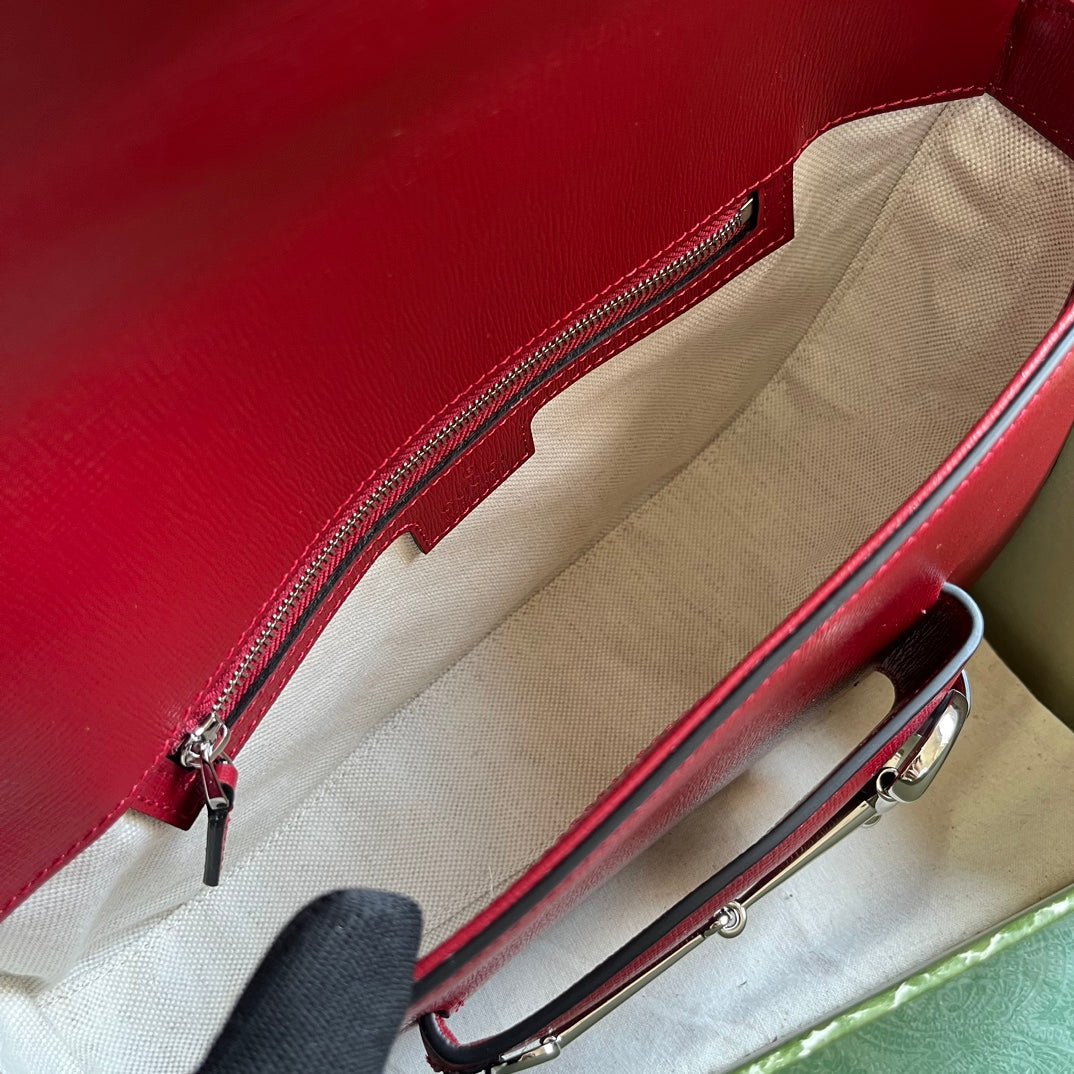 ＧＣＣＩHORSEBIT 1955 SMALL SHOULDER BAG BOLD RED