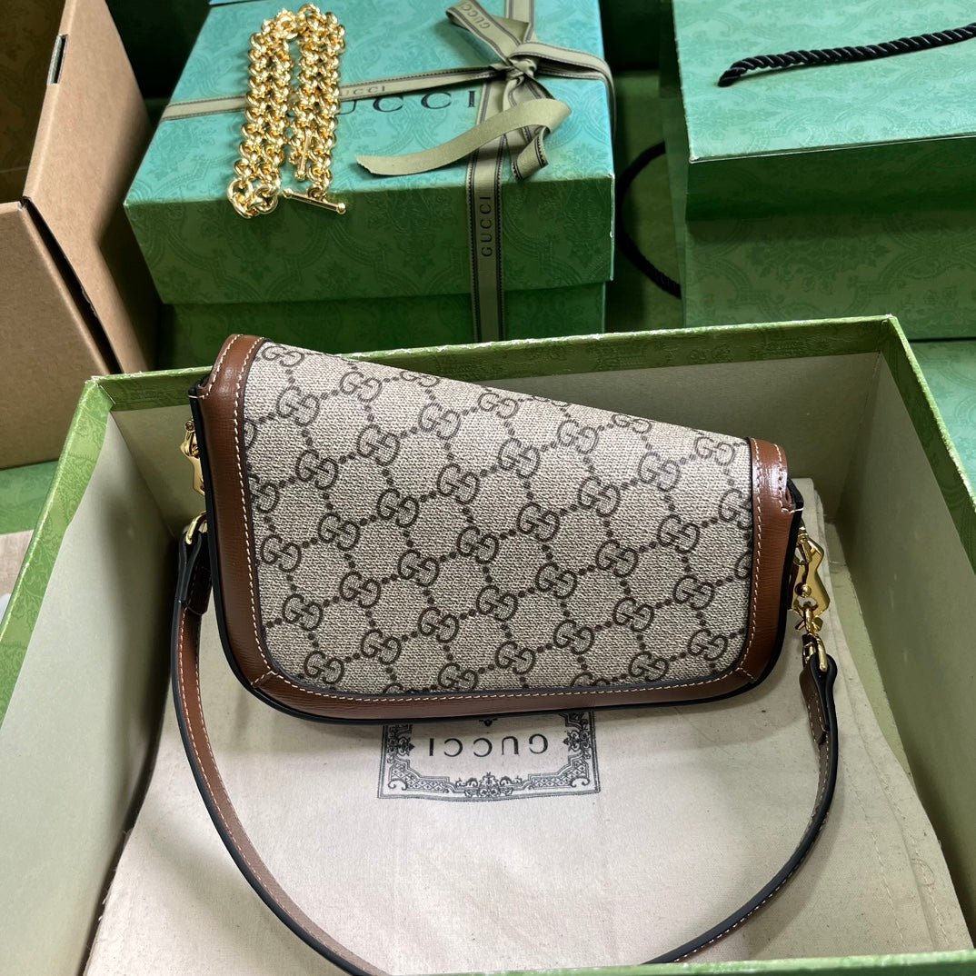 ＧＣＣＩHORSEBIT 1955 MINI GG CANVAS SHOULDER BAG