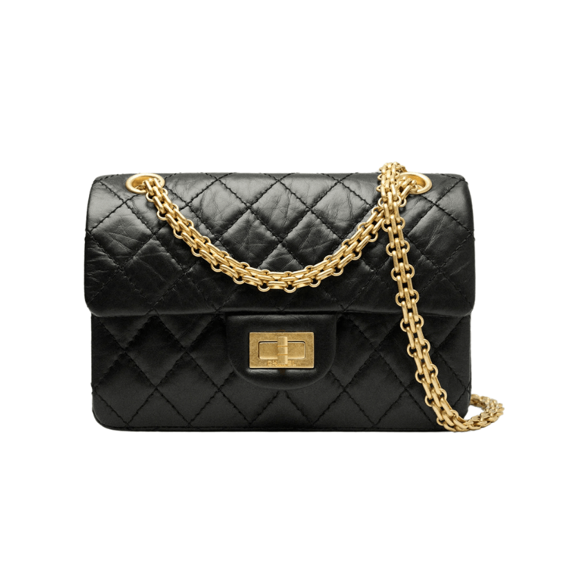 ＣＨＮＥＬ LARGE 2.55 HANDBAG GOLD METAL