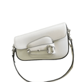 ＧＣＣＩHORSEBIT 1955 MINI LEATHER SHOULDER BAG WHITE