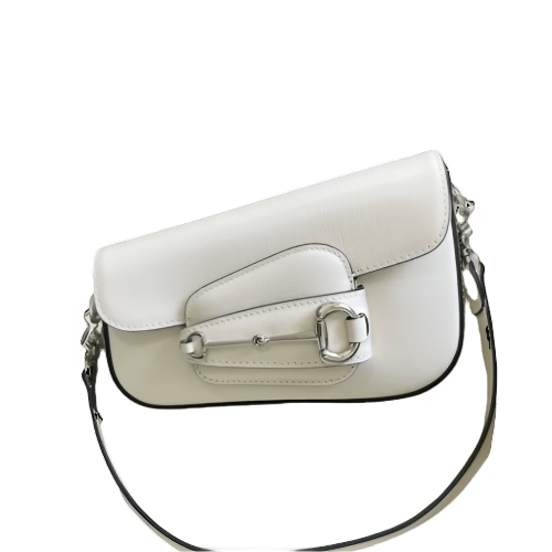 ＧＣＣＩHORSEBIT 1955 MINI LEATHER SHOULDER BAG WHITE