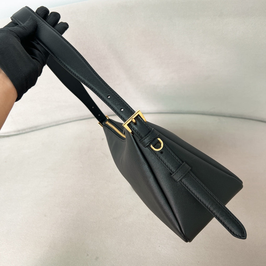 ＰＲＤＡ AIMÉE LARGE LEATHER SHOULDER BAG BLACK