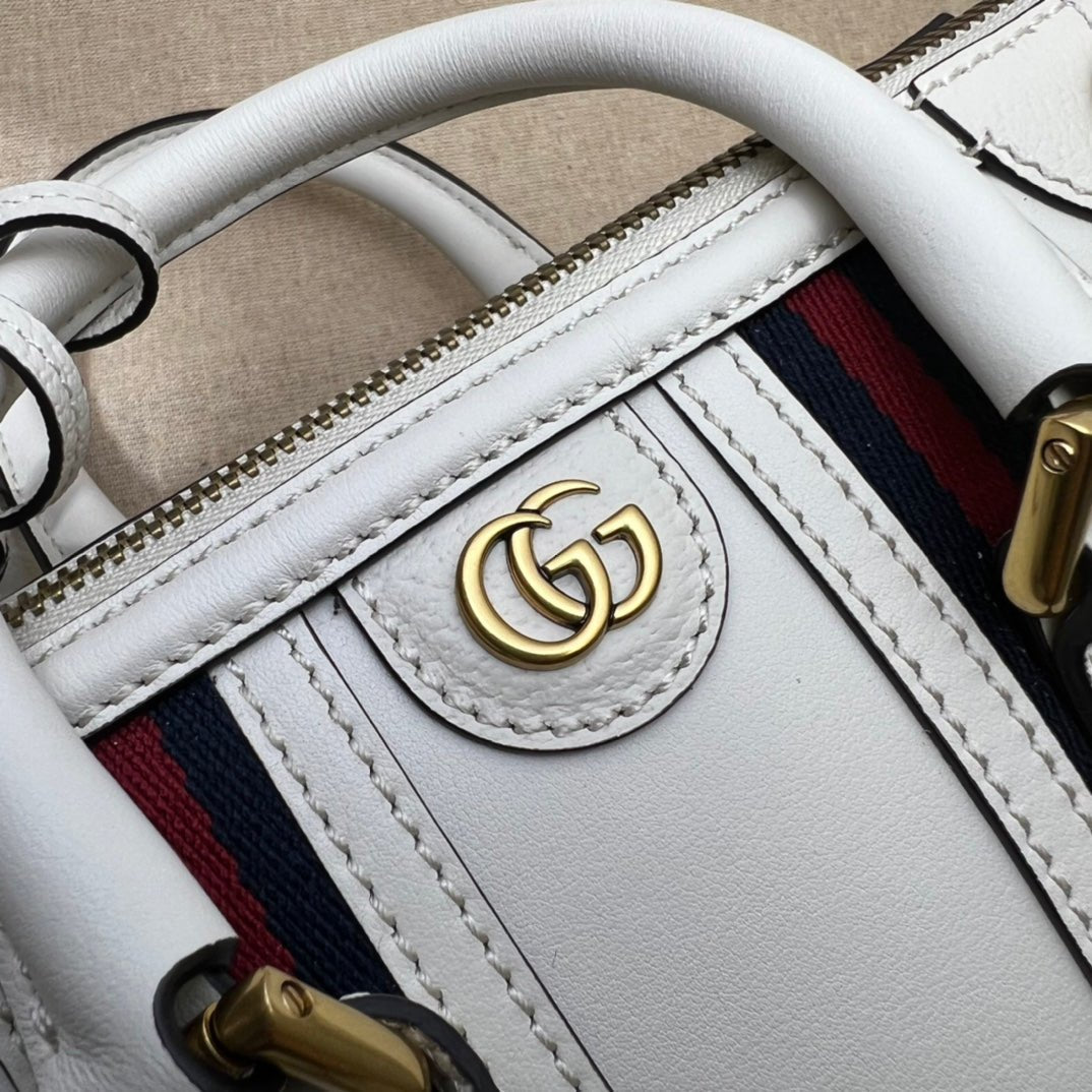 ＧＣＣＩGG SMALL TOP HANDLE BAG WHITE