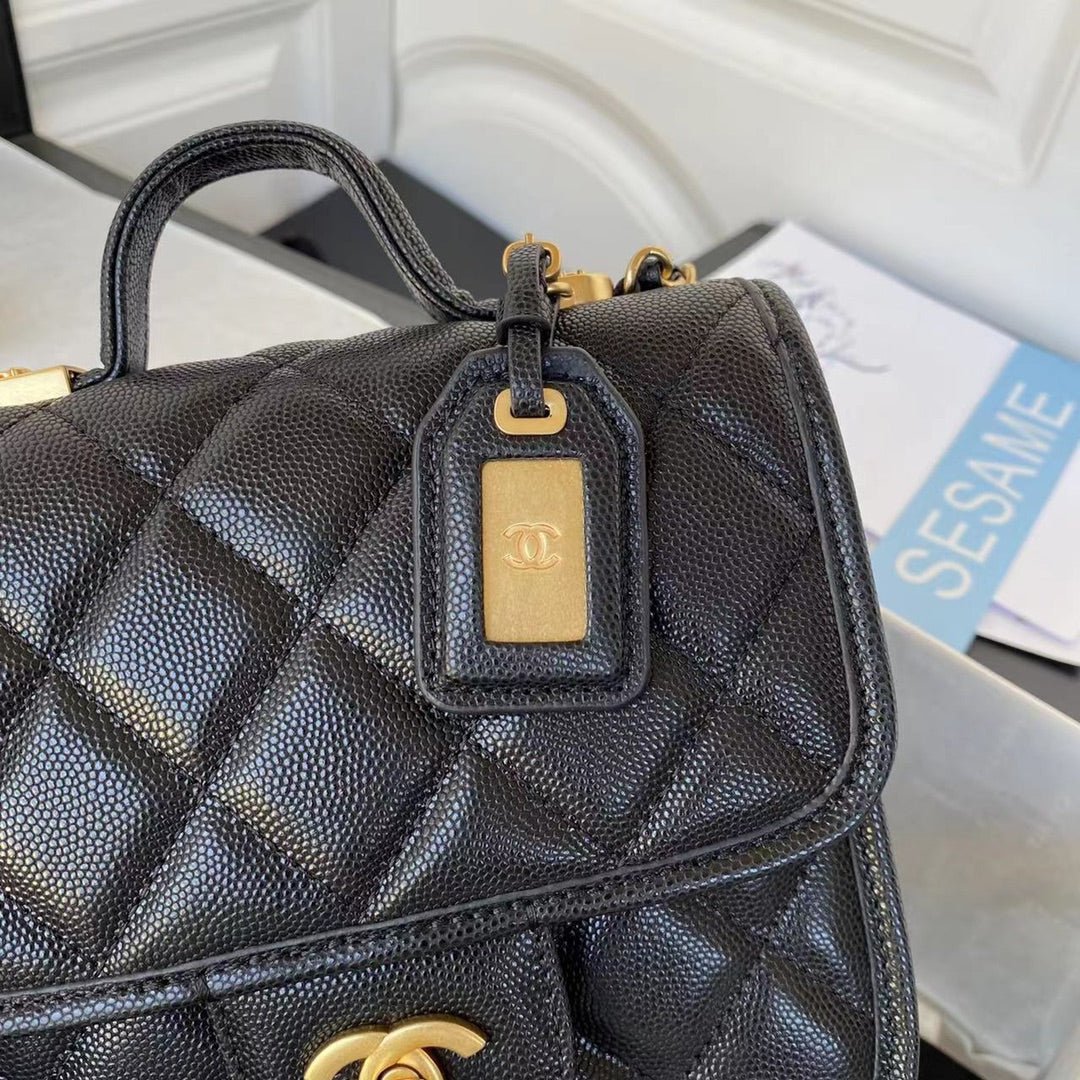 ＣＨＮＥＬ SMALL FLAP BAG WITH TOP HANDLE